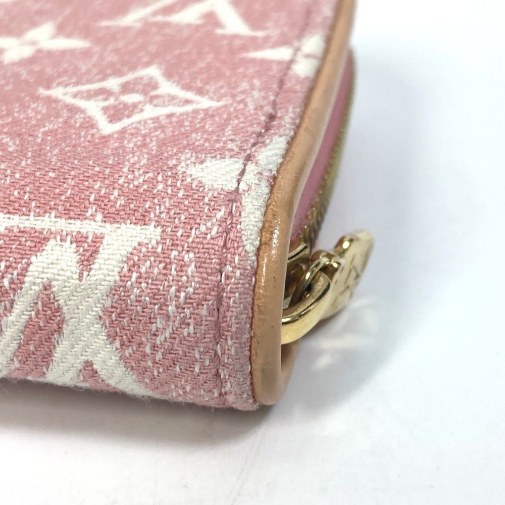 LOUIS VUITTON M81182 Monogram Denim Zippy Wallet, Women's, Pink - Picture 7 of 14